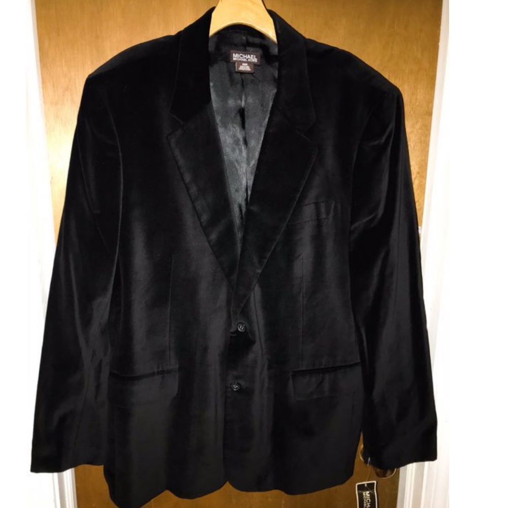 MICHAEL KORS BLK SUEDE JACKET SIZE 46